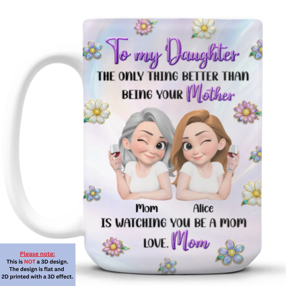 To My Amazing Daughter - Personalized Custom 3D Inflated Effect Mug - Image 9