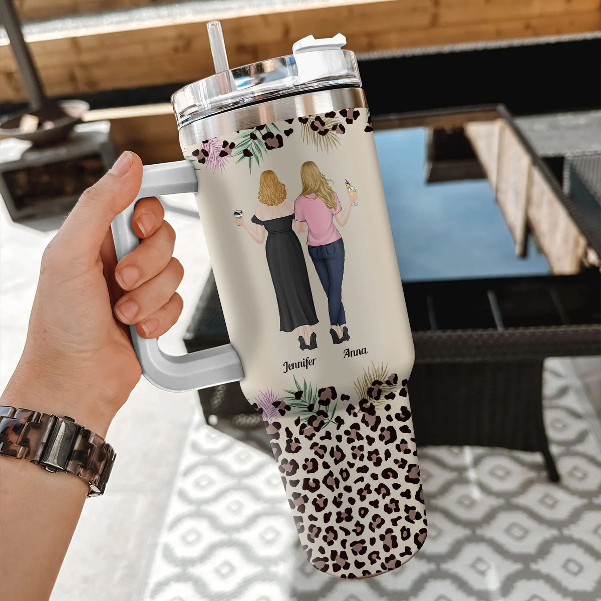 To My Badass Daughter - Personalized Custom 40 Oz Tumbler - Image 5
