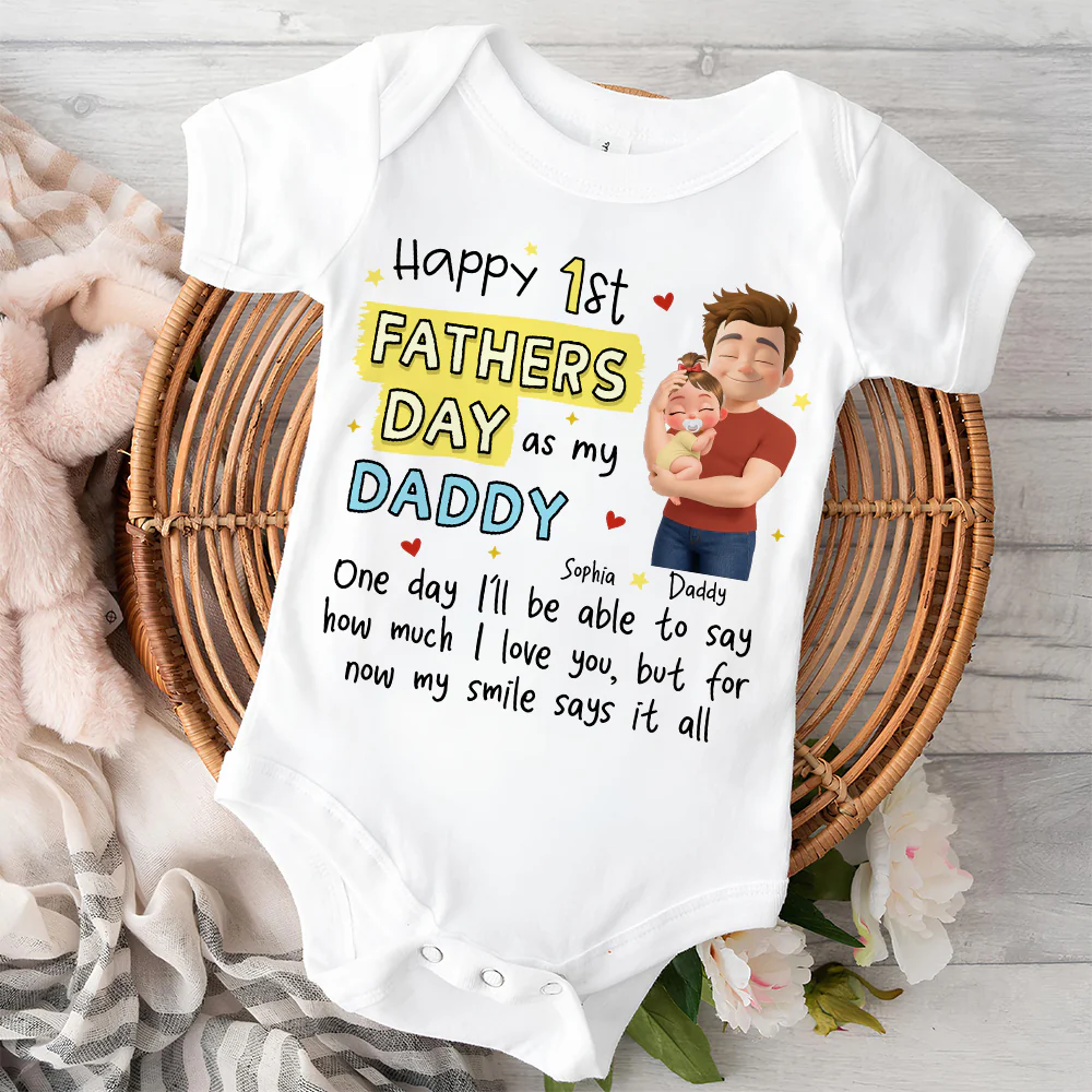 To My Daddy - Personalized Custom Baby Onesie - Image 2