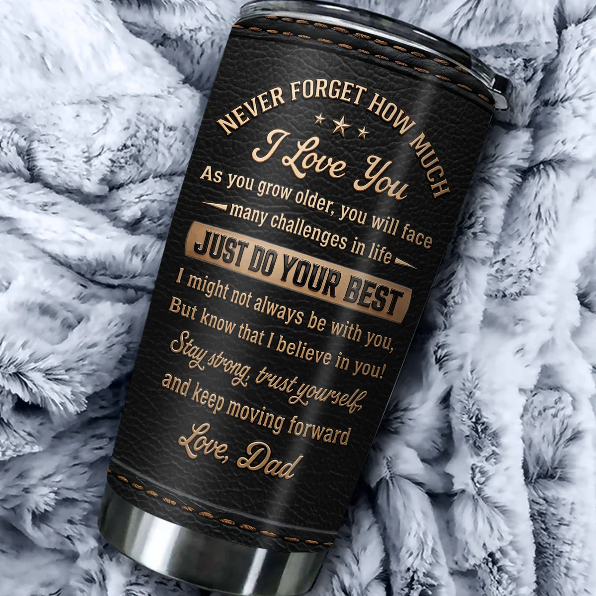 To My Daughter I Always Believe In You - Personalized Custom 3D Effect Tumbler - Image 4