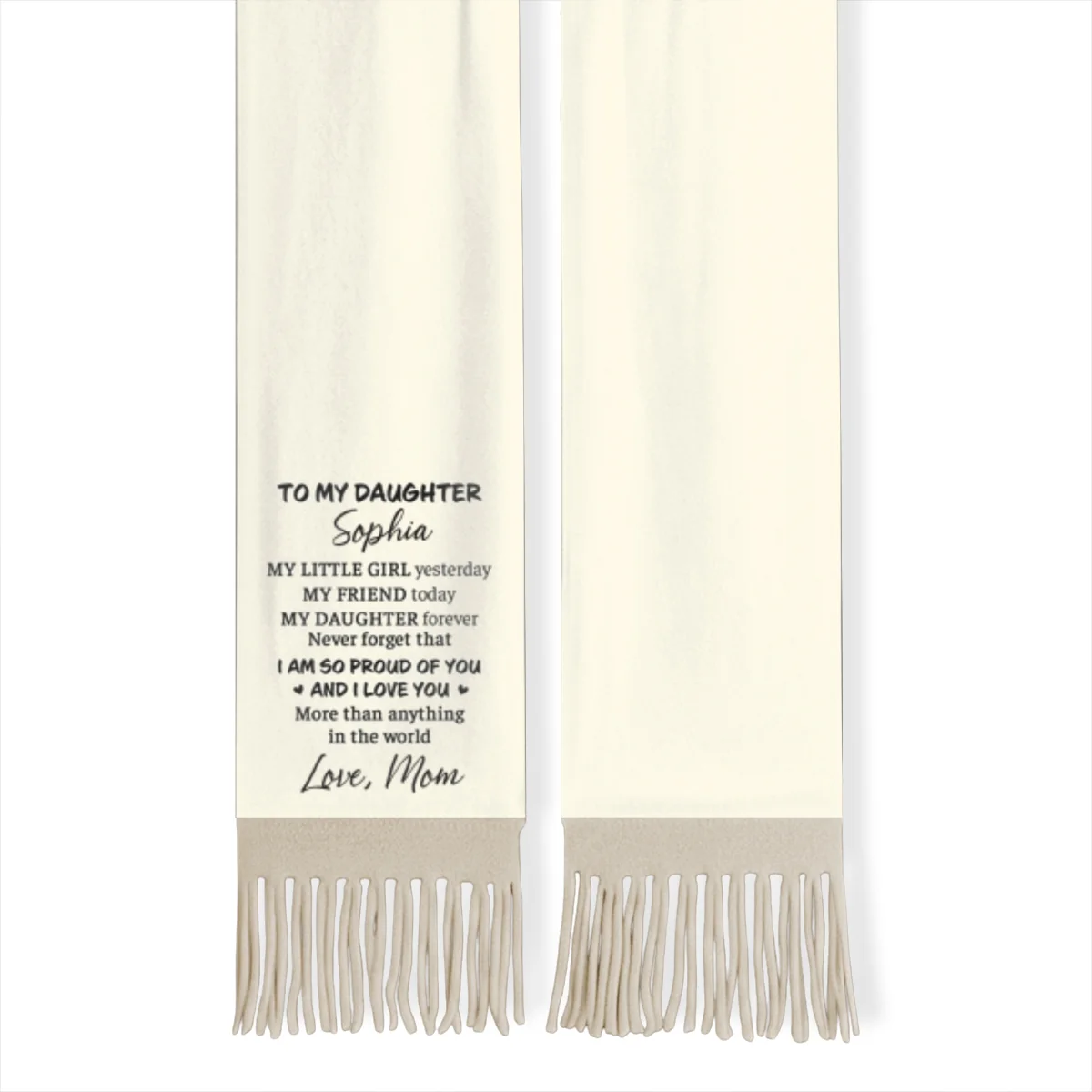 To My Daughter - Personalized Custom Scarf - Image 11