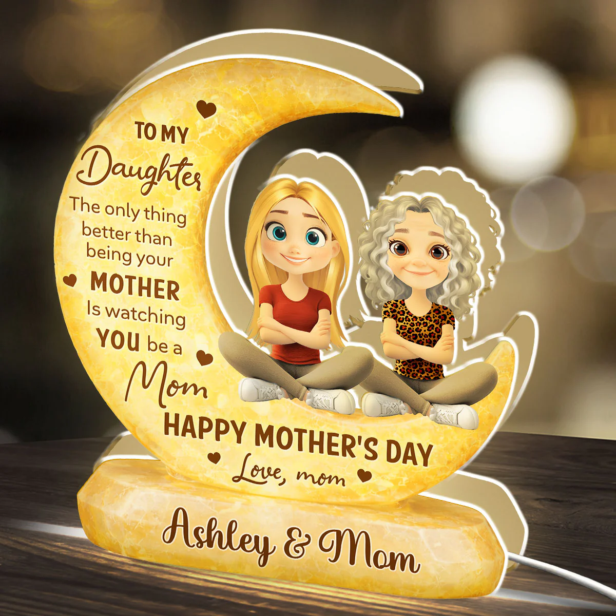 To My Daughter - Personalized Custom Light Box - Image 3