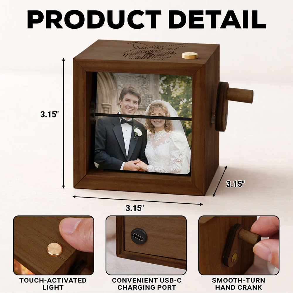 To My Husband Soulmate Best Friend - Personalized Custom Photo Flipbook Animation Box - Image 7