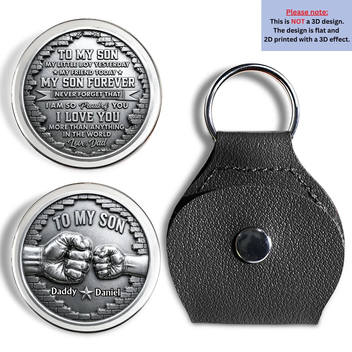 To My Son Never Forget That - Personalized Custom Pocket Hug - Image 6