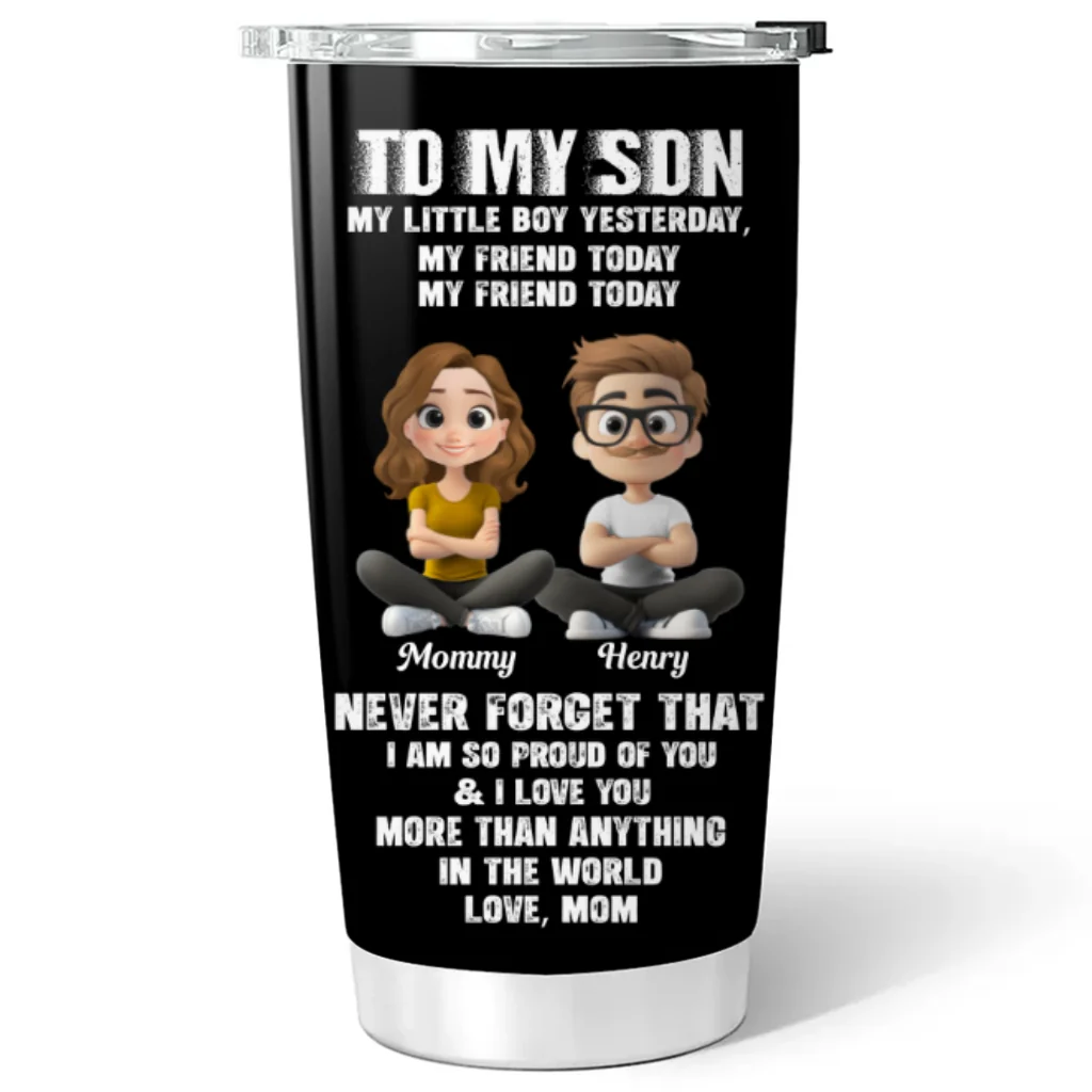 To My Son - Personalized Custom Tumbler - Image 6