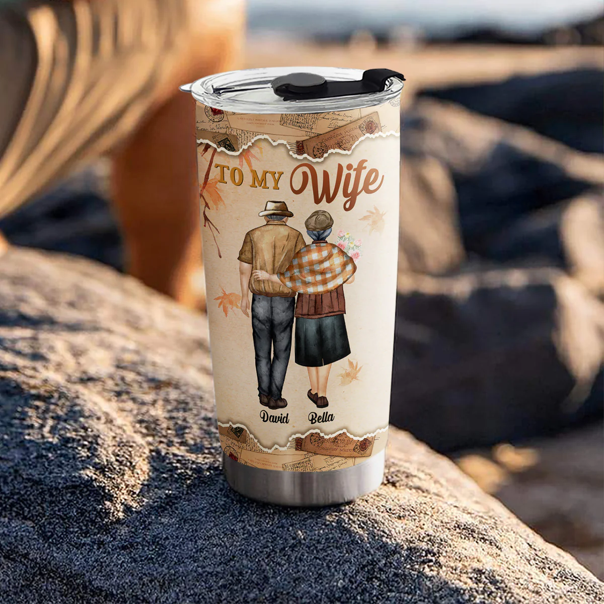 To My Wife - Personalized Custom Tumbler - Image 4