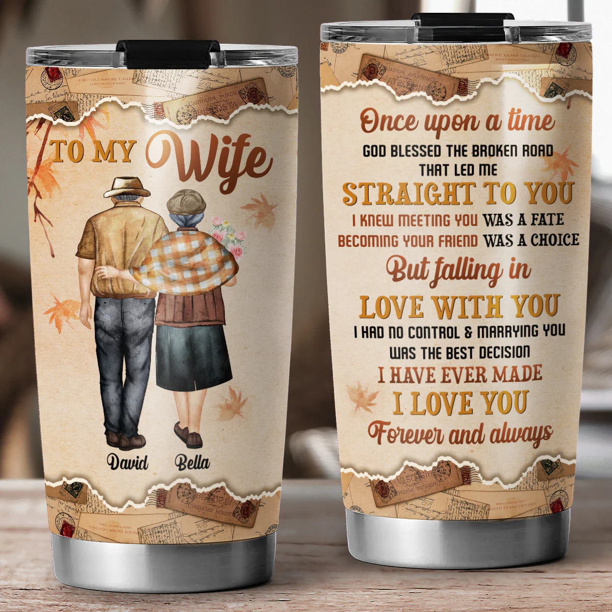 To My Wife - Personalized Custom Tumbler - Image 6