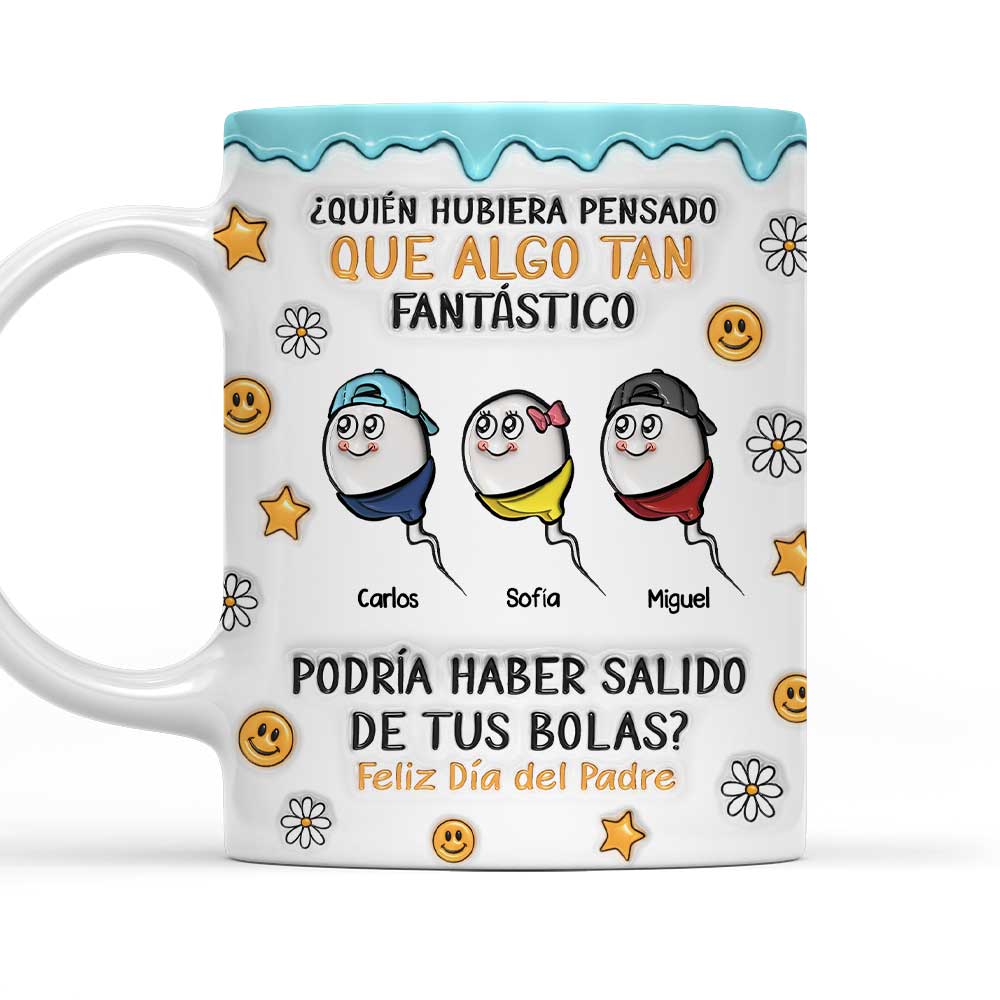 Todos Venimos De Ahí - Taza Personalizada Con Efecto 3D Inflado