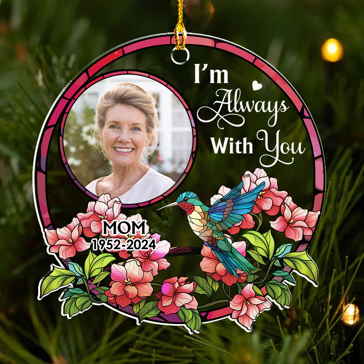 Together Always - Personalized Custom Acrylic Ornament - Image 2