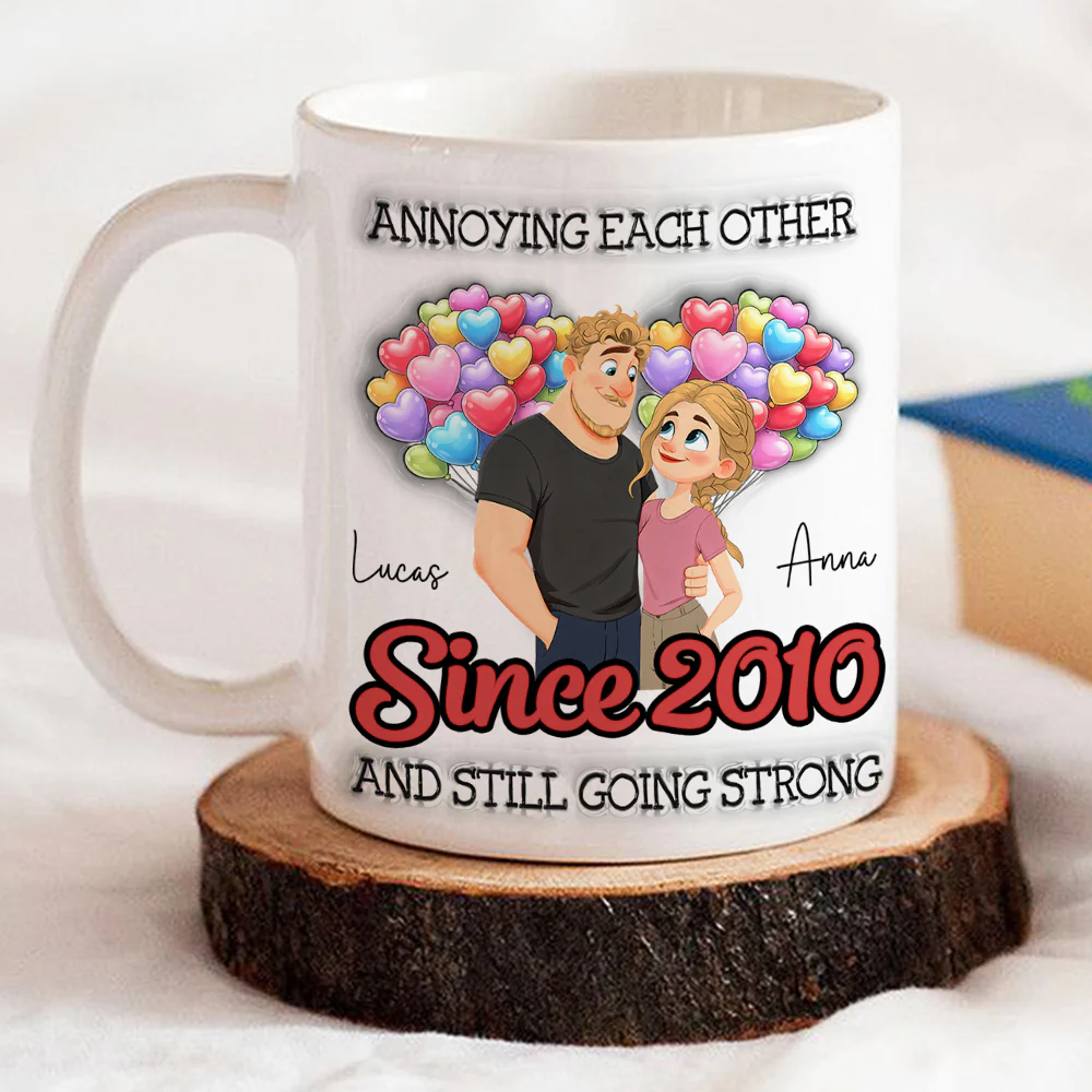 Together Forever - Personalized Custom 3D Inflated Effect Mug - Image 3
