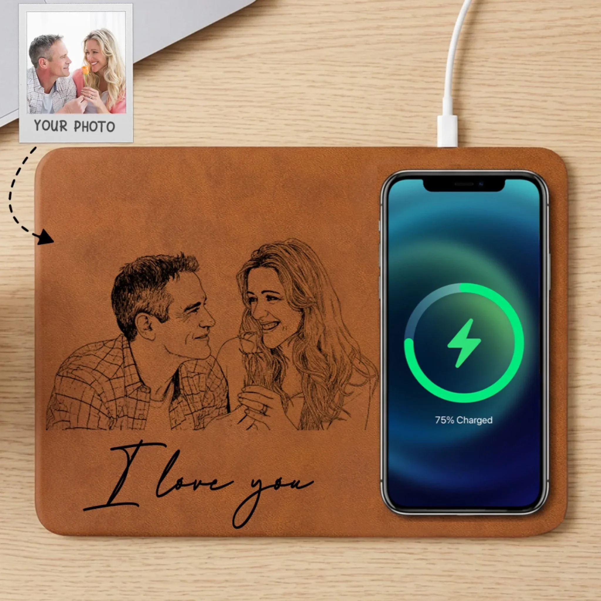 Together Forever - Personalized Custom Charging Mat - Image 3