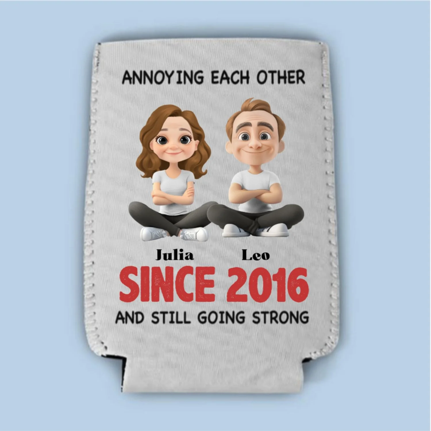 Together Forever - Personalized Custom Skinny Can Cooler - Image 7