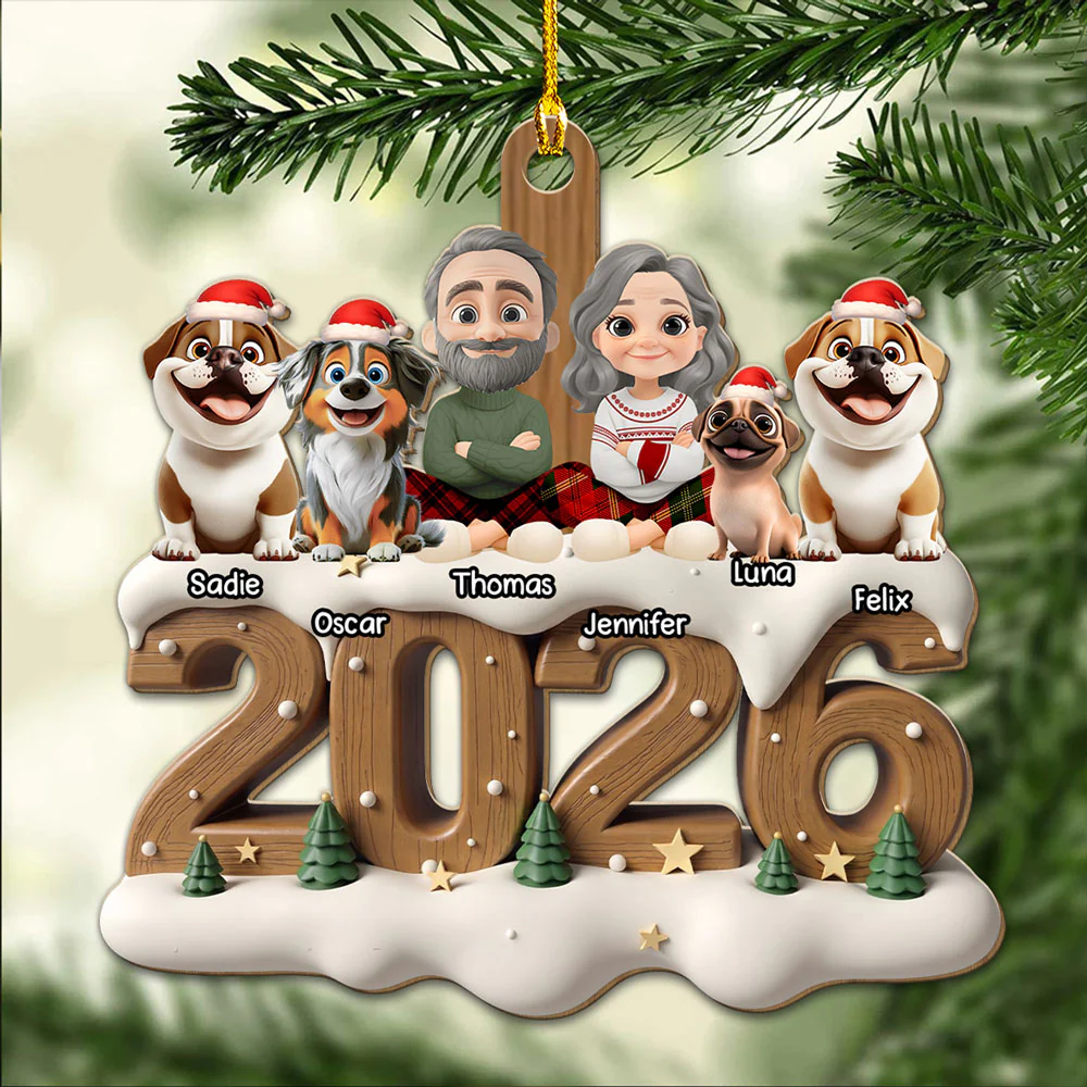 Together This Year Onwards - Personalized Custom 3D Effect Wood Ornament - Image 4
