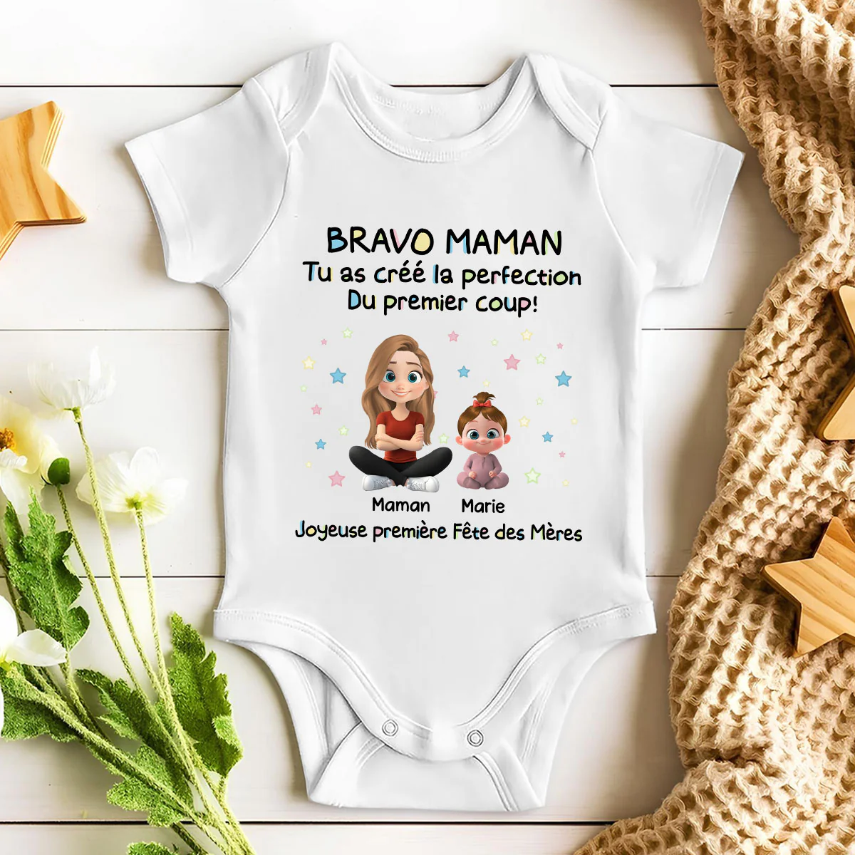 Tu as créé la perfection – Body personnalisé pour bébé - Image 4
