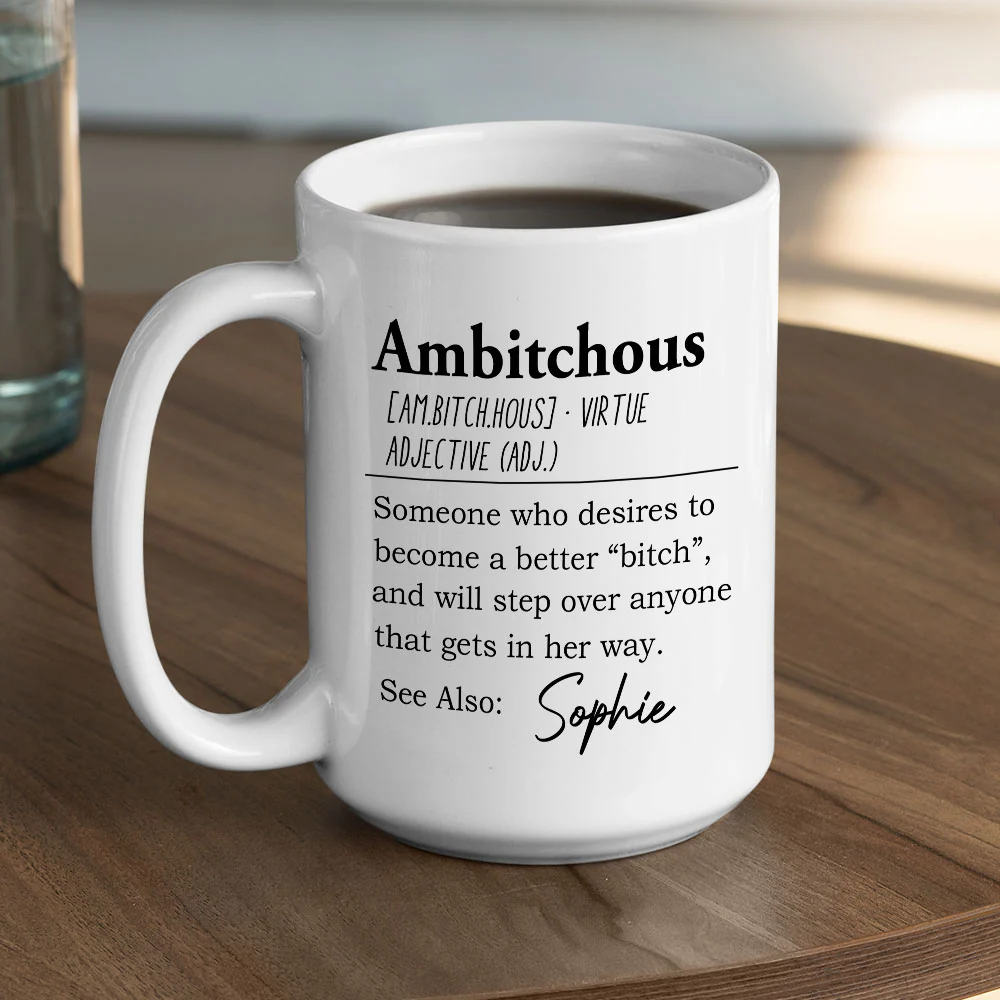 Unbothered Confident Ready To Win - Personalized Custom Coffee Mug - Image 5