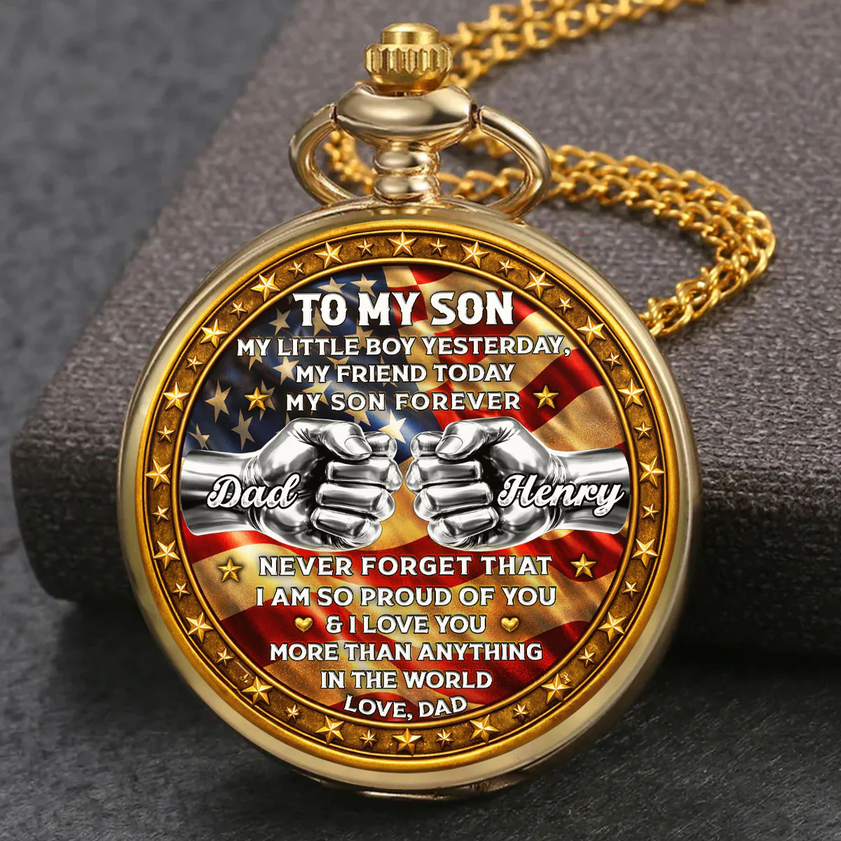 Unbreakable Bond - Personalized Custom Print Pocket Watch