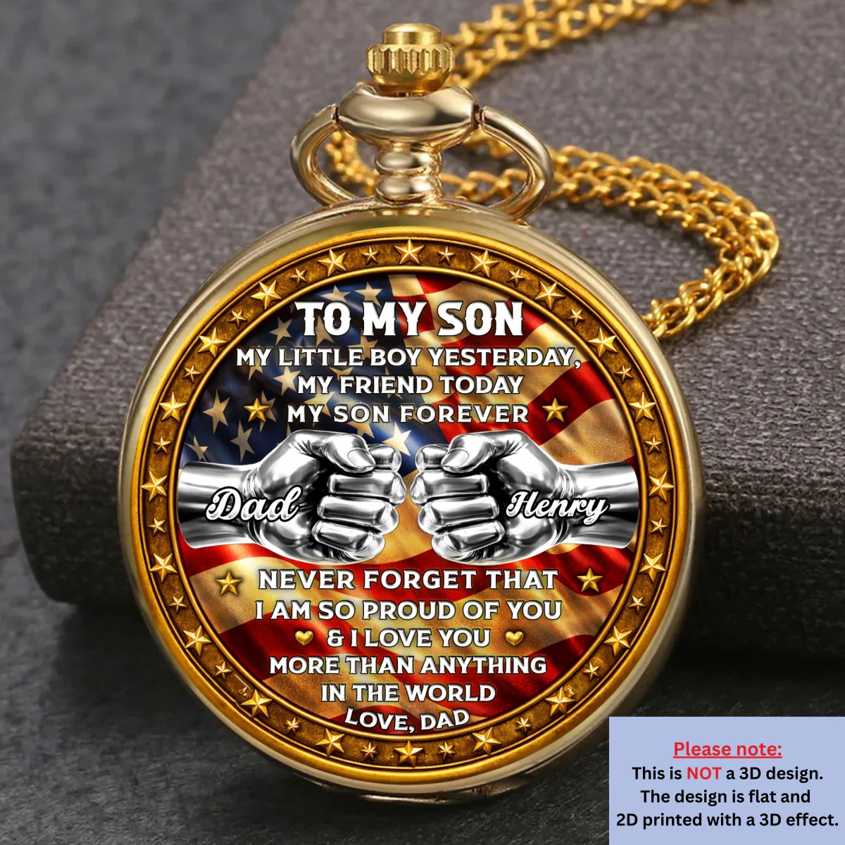 Unbreakable Bond - Personalized Custom Print Pocket Watch - Image 7