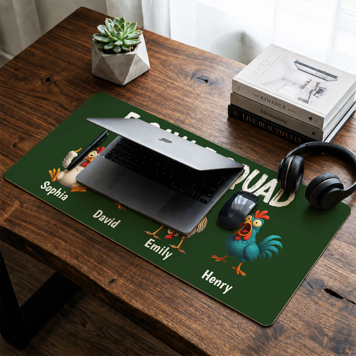 United By Coffee And Chaos - Personalized Custom Desk Mat - Image 4