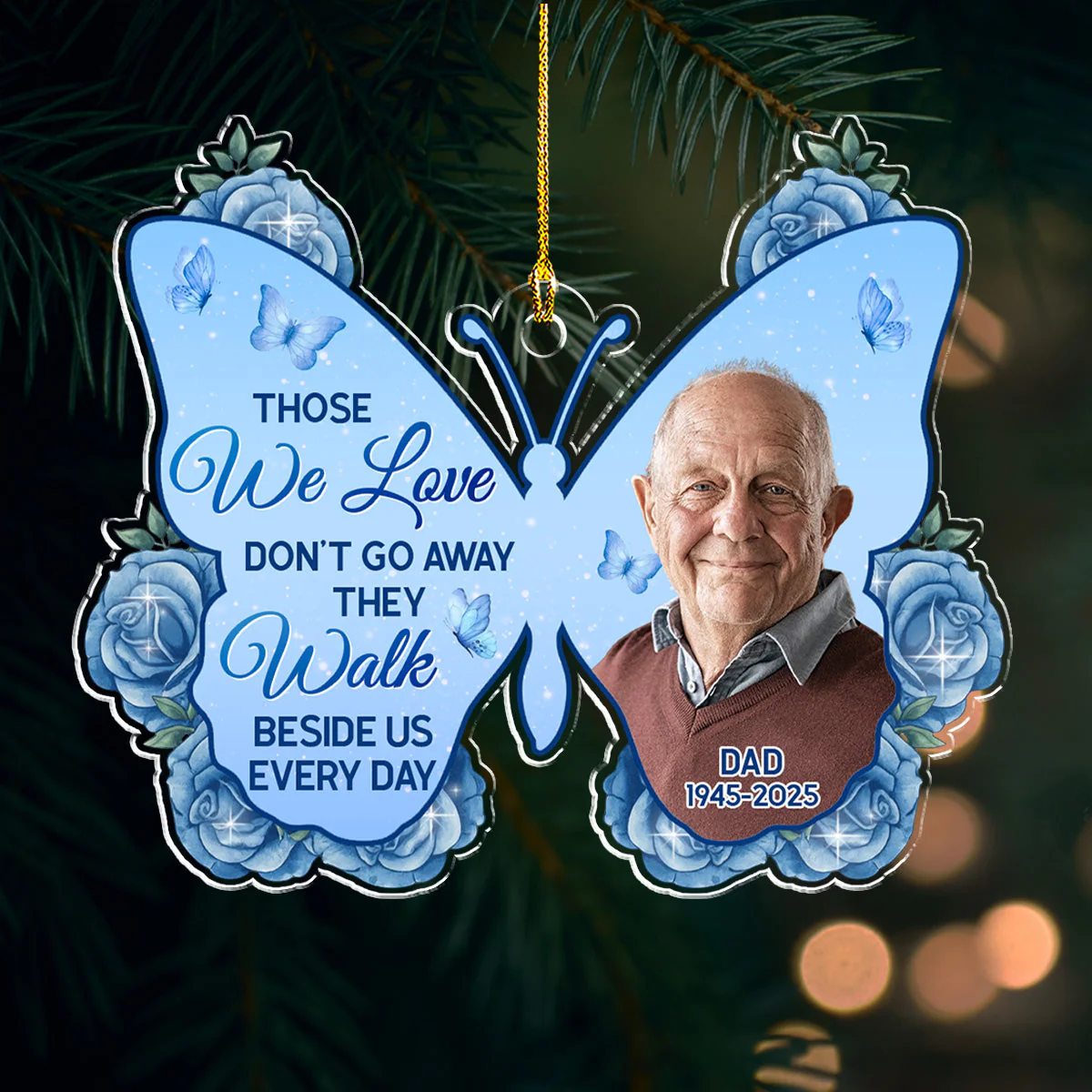 Until We Meet Again - Personalized Custom Acrylic Ornament - Image 4