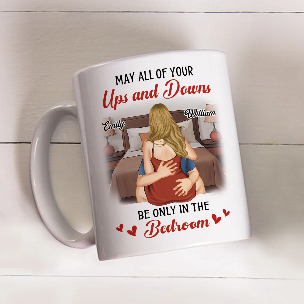 Ups And Downs - Personalized Custom Coffee Mug - Image 2