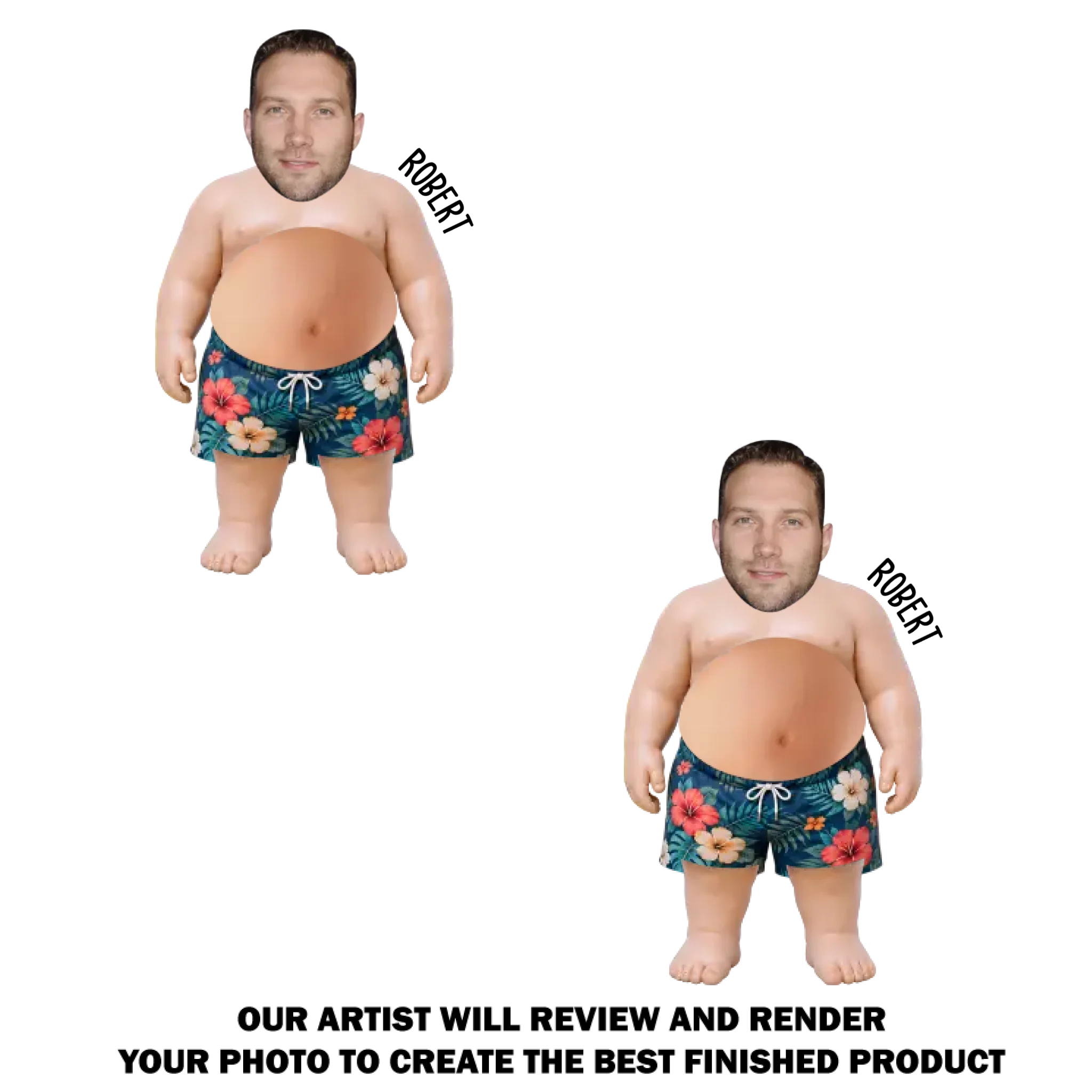 Vacation Dad Bod - Personalized Custom Squishy Acrylic Fridge Magnet - Image 10