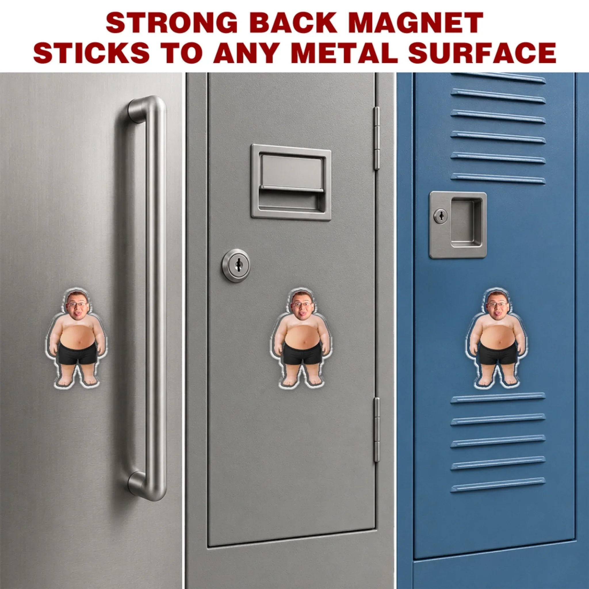 Vacation Dad Bod - Personalized Custom Squishy Acrylic Fridge Magnet - Image 7