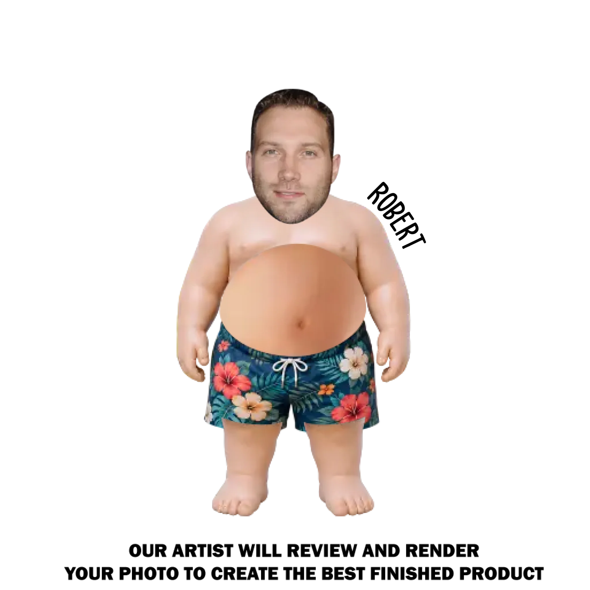 Vacation Dad Bod - Personalized Custom Squishy Acrylic Fridge Magnet - Image 9