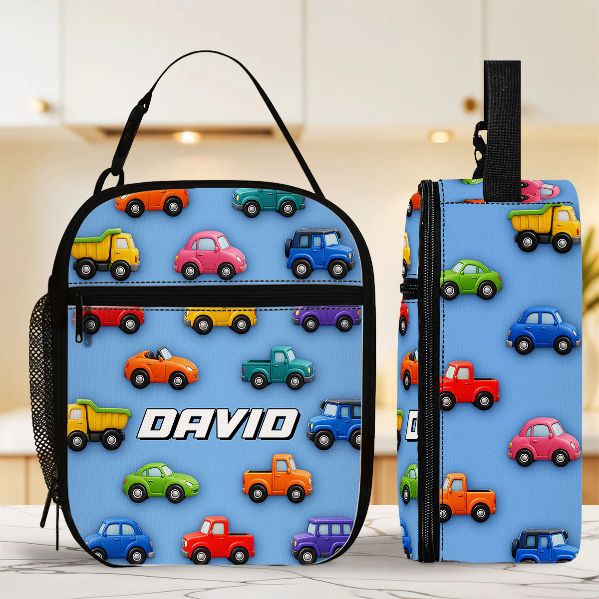 Vehicle Adventure - Personalized Custom Insulated Lunch Bag
