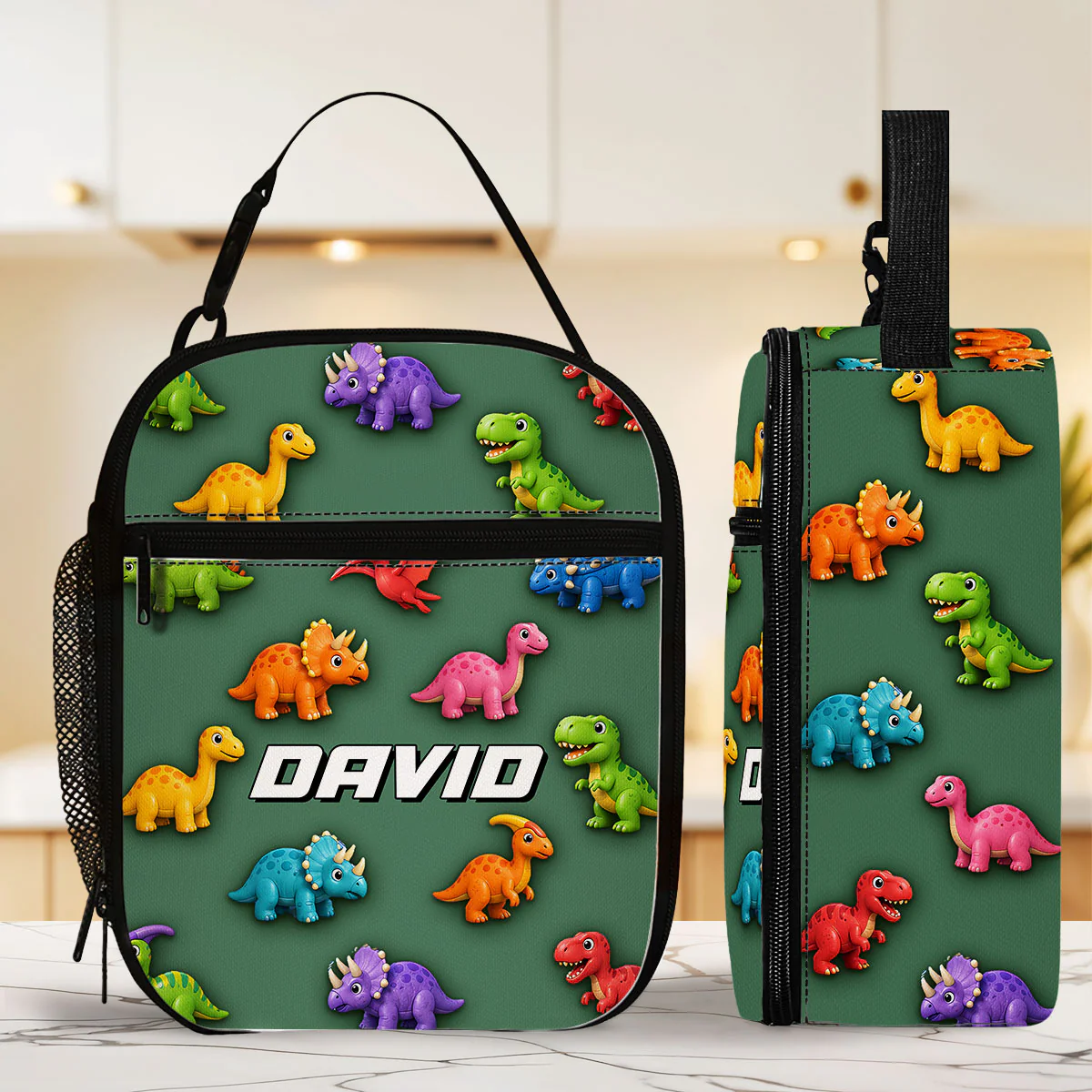Vehicle Adventure - Personalized Custom Insulated Lunch Bag - Image 3