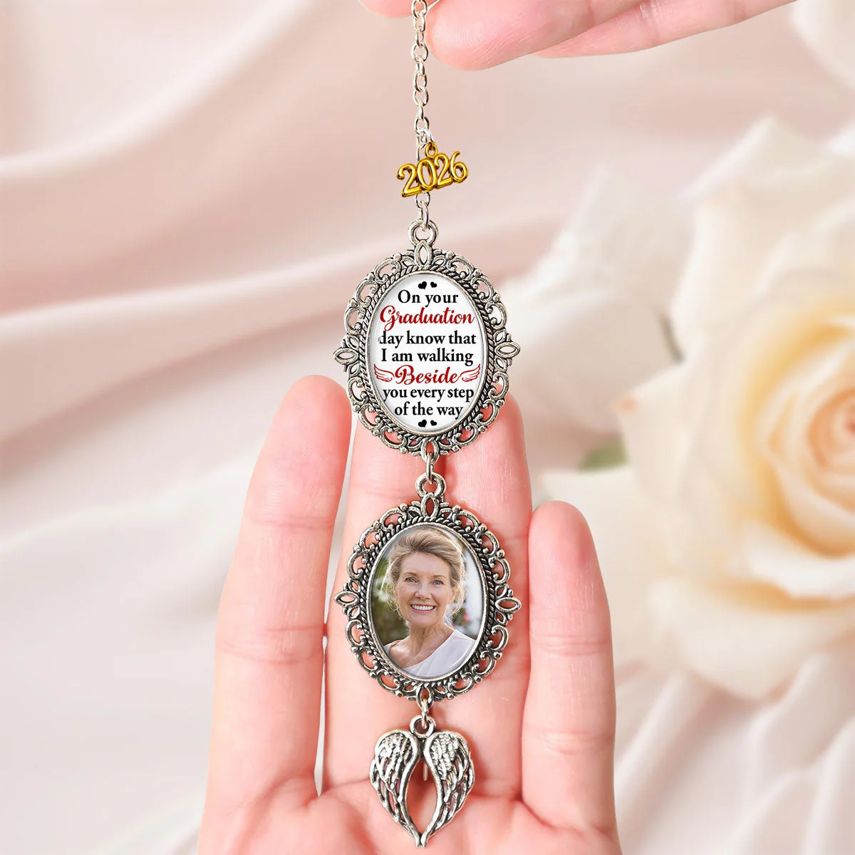 Walking Beside You - Personalized Custom Graduation Tassel - Image 3
