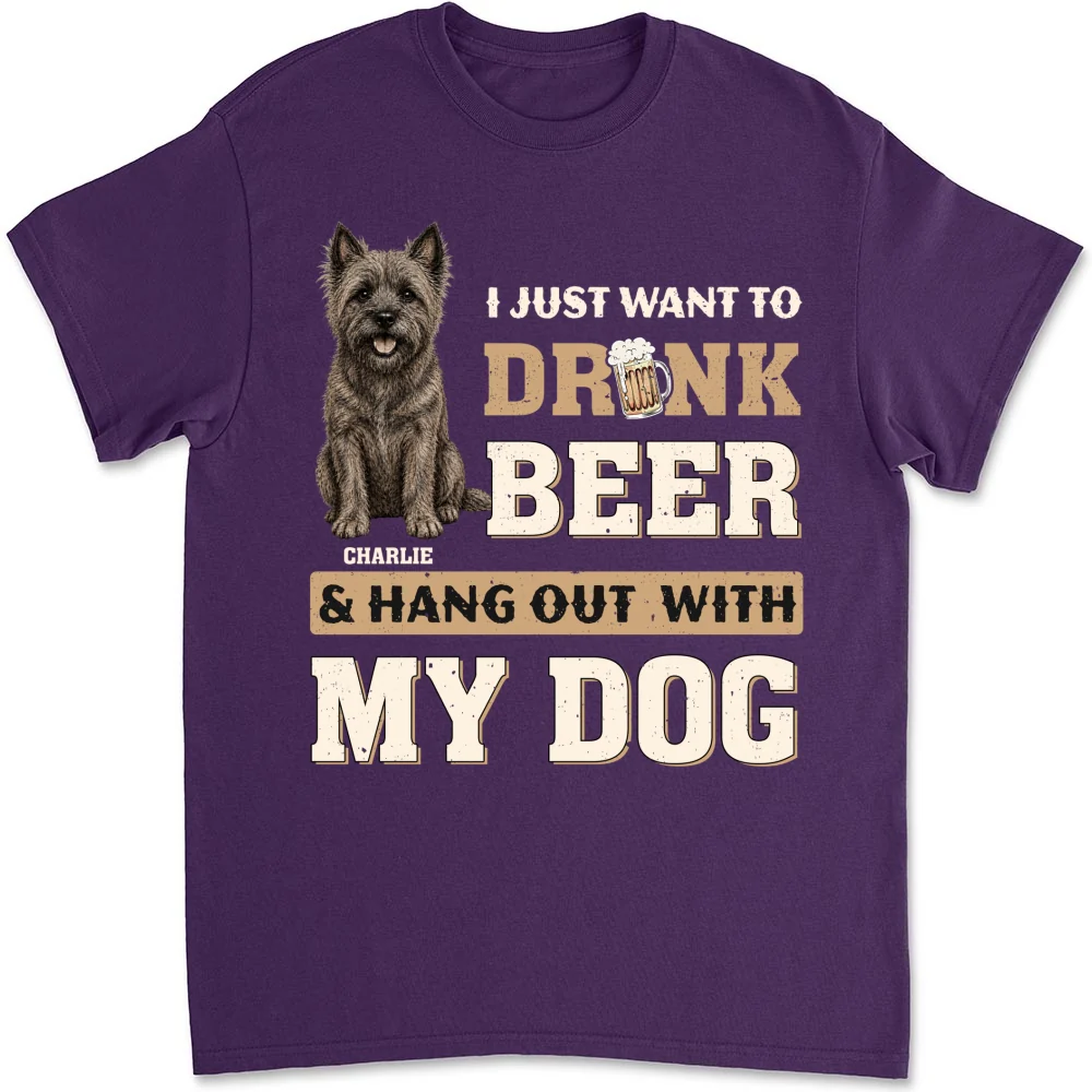 Want To Drink Beer With Classic Dog - Personalized Custom Shirt - Image 10