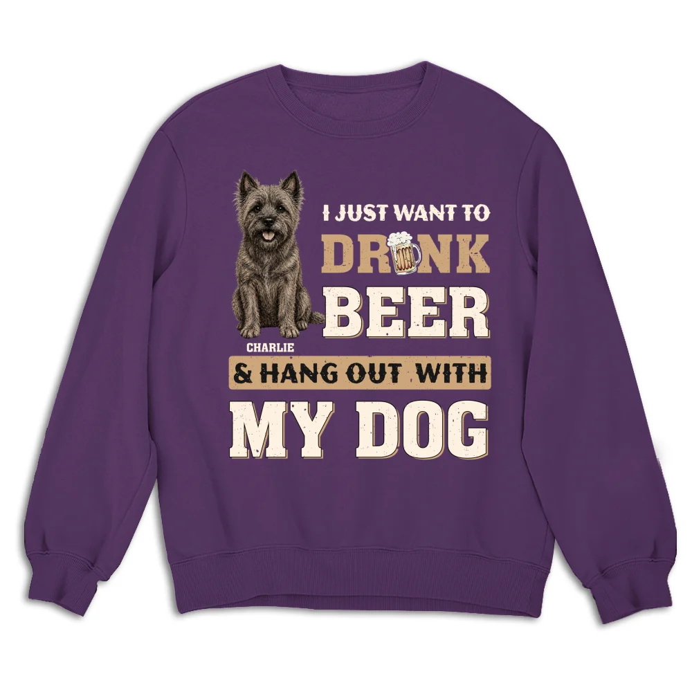 Want To Drink Beer With Classic Dog - Personalized Custom Shirt - Image 14
