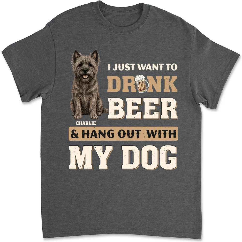 Want To Drink Beer With Classic Dog - Personalized Custom Shirt - Image 7