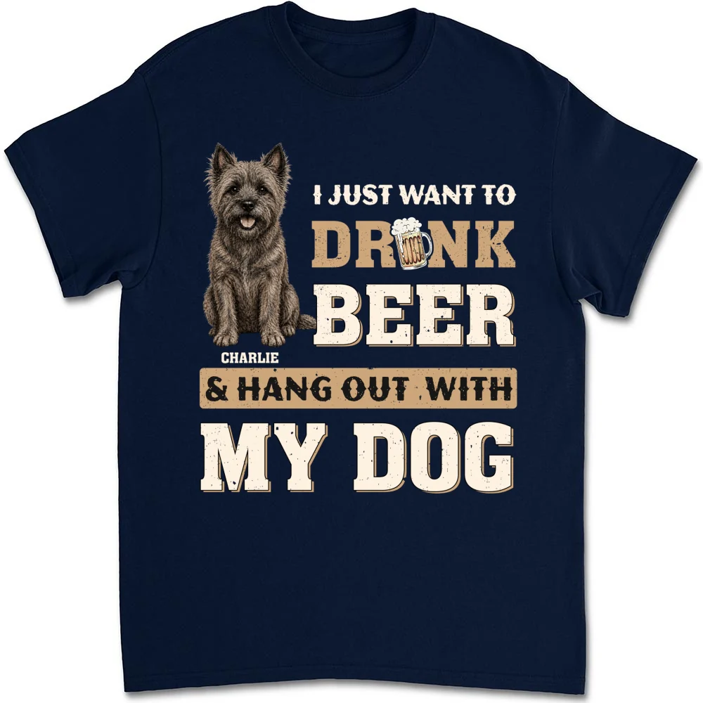 Want To Drink Beer With Classic Dog - Personalized Custom Shirt - Image 9