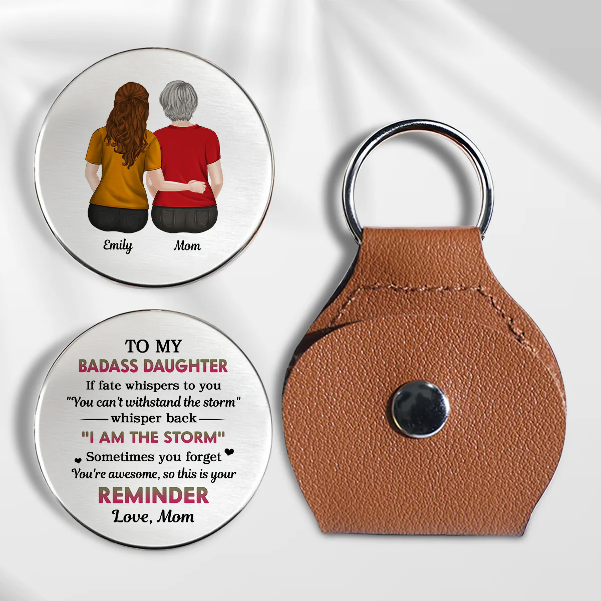 Warrior Granddaughter - Personalized Custom Pocket Hug