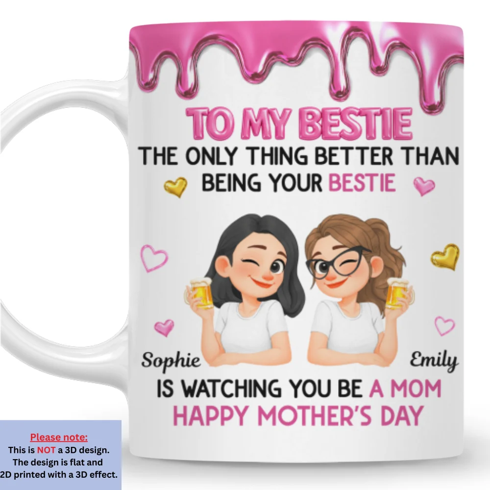 Watching Sister Be A Mom - Personalized Custom Coffee Mug - Image 8