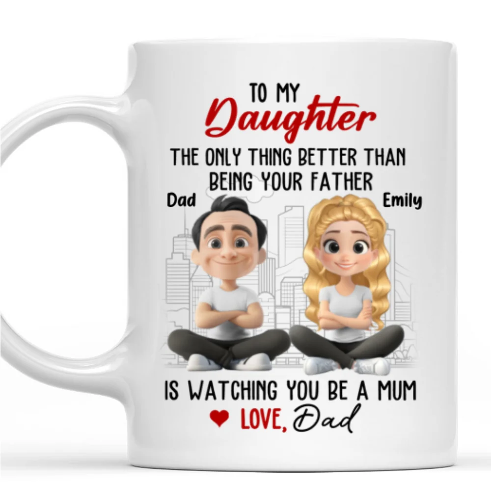 Watching You Become A Mum - Personalized Custom Coffee Mug - Image 8
