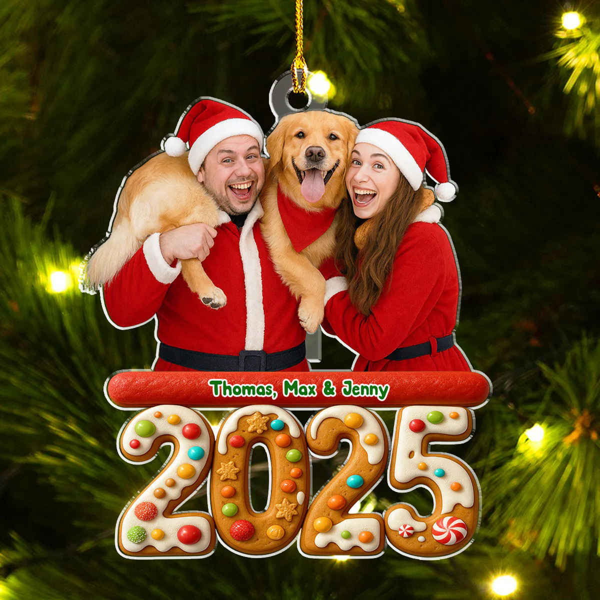 We And Our Dog Version 3 Photo - Personalized Custom Acrylic Ornament - Image 3