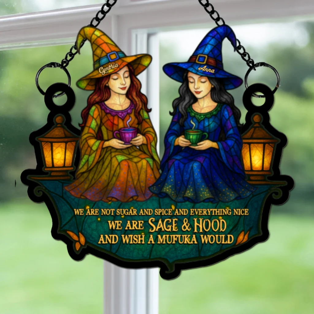 We Are Sage And Hood - Personalized Custom Suncatcher - Image 7