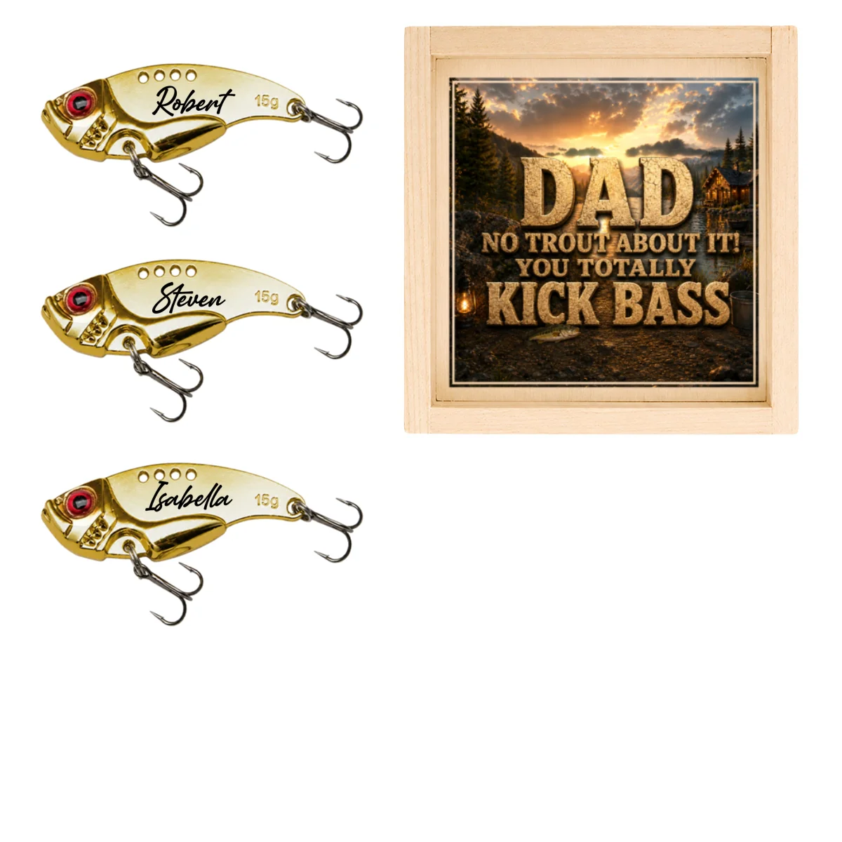 We Caught the Best Fishing Dad - Personalized Custom Fishing Lure - Image 13