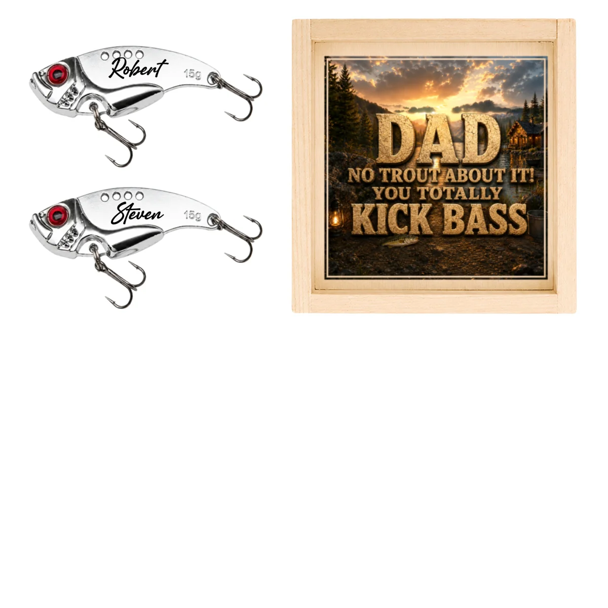 We Caught the Best Fishing Dad - Personalized Custom Fishing Lure - Image 14