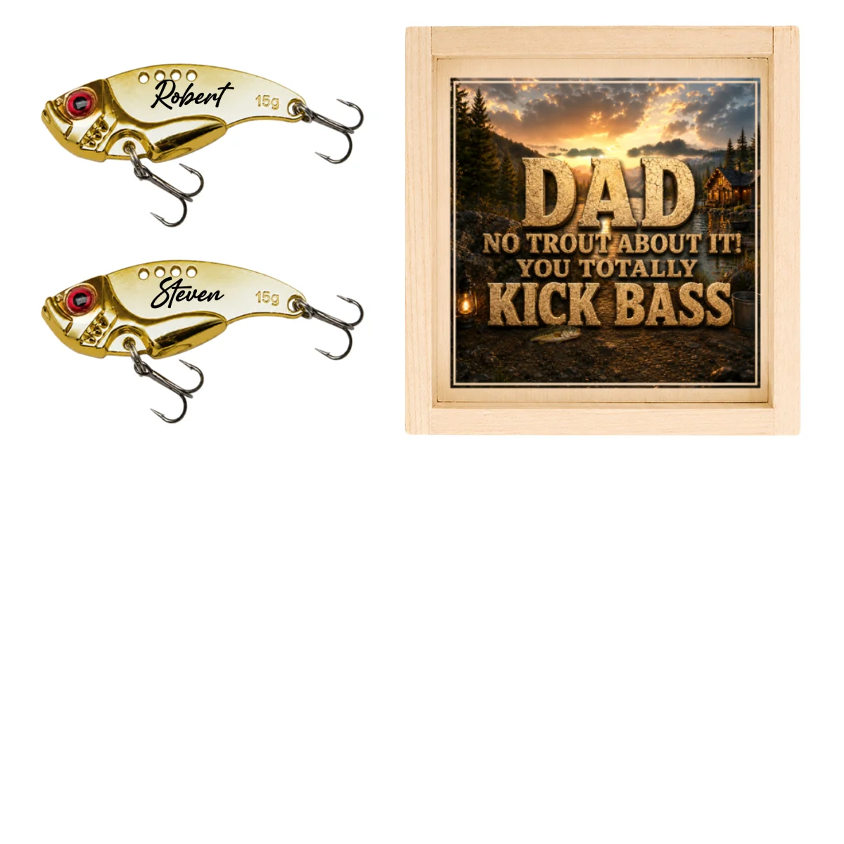 We Caught the Best Fishing Dad - Personalized Custom Fishing Lure - Image 15