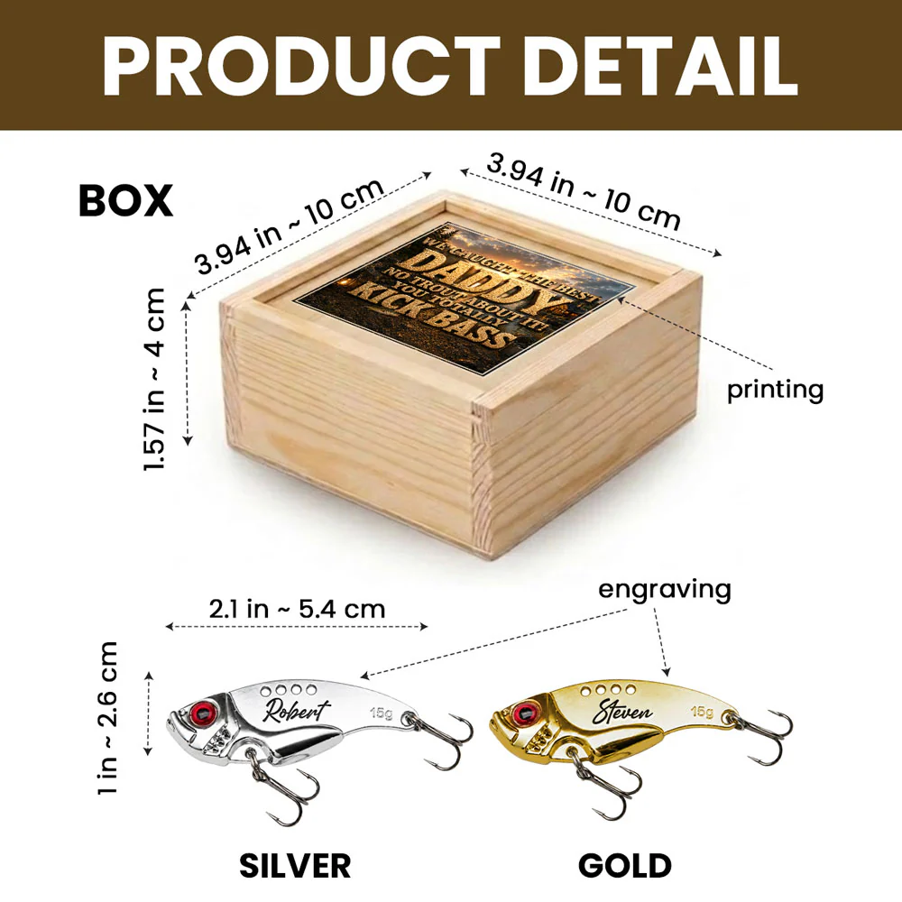 We Caught the Best Fishing Dad - Personalized Custom Fishing Lure - Image 5
