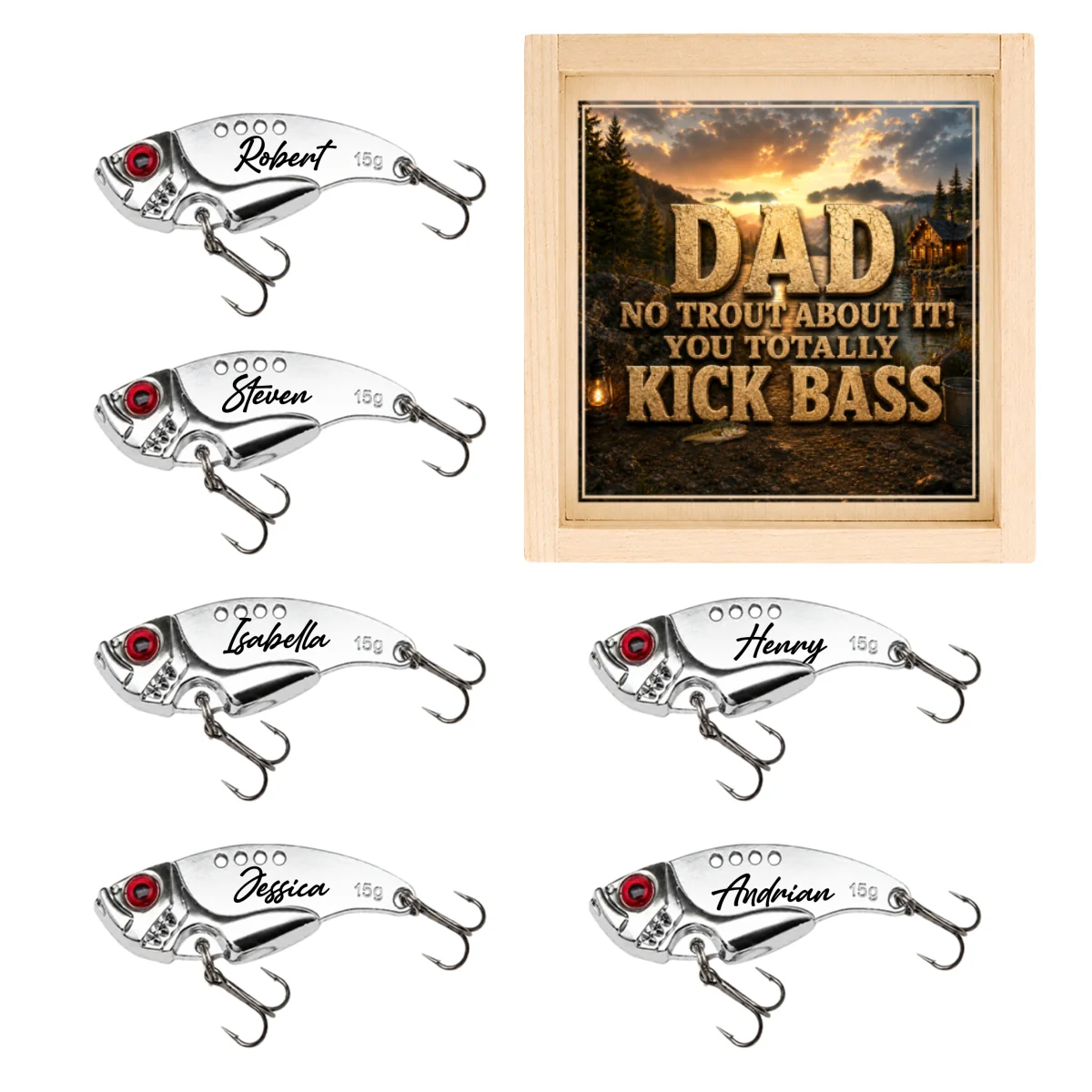 We Caught the Best Fishing Dad - Personalized Custom Fishing Lure - Image 6