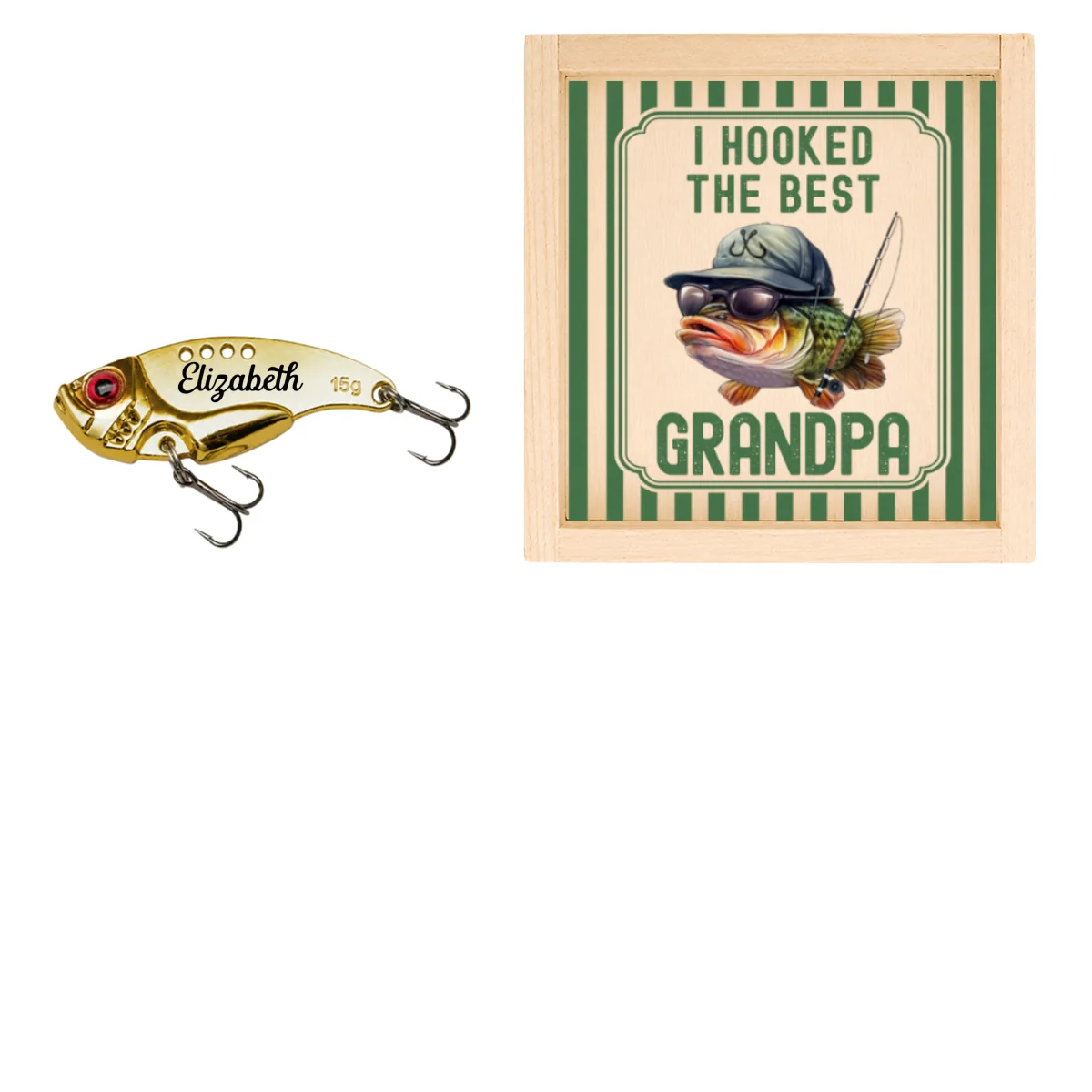 We Hooked The Best Dad - Personalized Custom Fishing Lure - Image 17