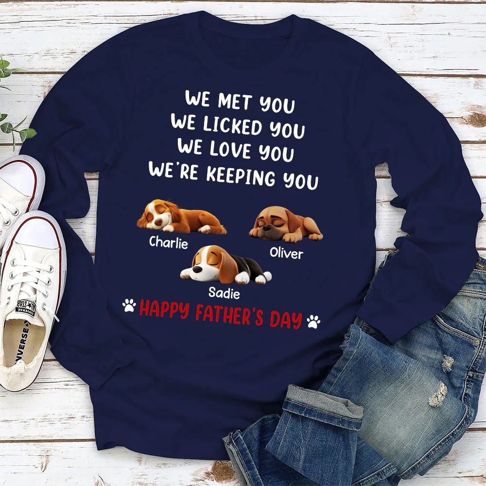We Licked And Love You - Personalized Custom Long Sleeve T-Shirt - Image 2