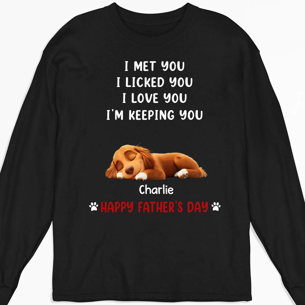 We Licked And Love You - Personalized Custom Long Sleeve T-Shirt - Image 3