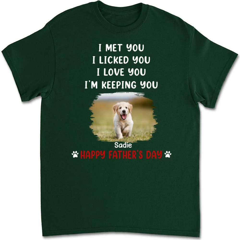 We Licked And Love You Photo - Personalized Custom Unisex T-Shirt - Image 5