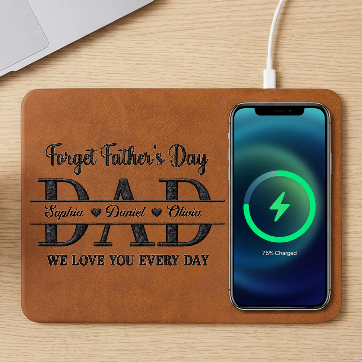 We Love You Every Day - Personalized Custom Charging Mat