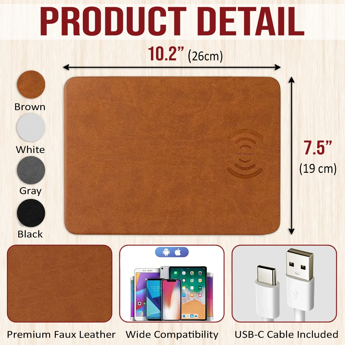 We Love You Every Day - Personalized Custom Charging Mat - Image 6